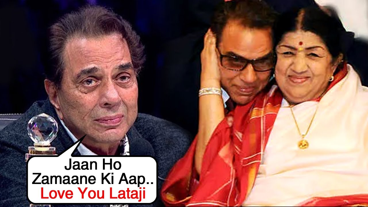 Dharmendra Gets Emotional For Lata Mangeshkar's Health | Shares Old Picture  - YouTube