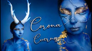 👑 Cómo hacer CORONA de cuernos Fácil &amp; Asequible / Carnaval 2024