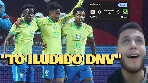 REACT COREIA DO SUL 0 X 5 BRASIL 