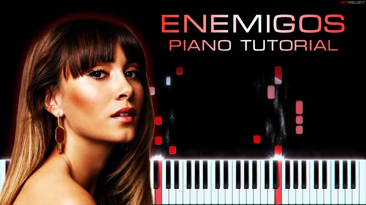 Aitana, Reik - Enemigos | Piano Cover | Instrumental Karaoke