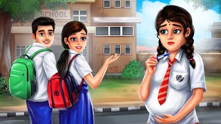 गर्भवती स्कूल की लड़की - PREGNANT SCHOOL GIRL Story | Hindi Moral Stories Kahaniya | Maja Dreams TV