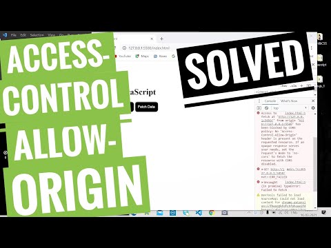 Access-Control-Allow-Origin error solved | CORS policy error Solved |2021