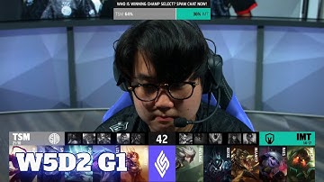 TSM vs Immortals | Week 5 Day 2 S11 LCS Summer 2021 | TSM vs IMT W5D2 Full Game