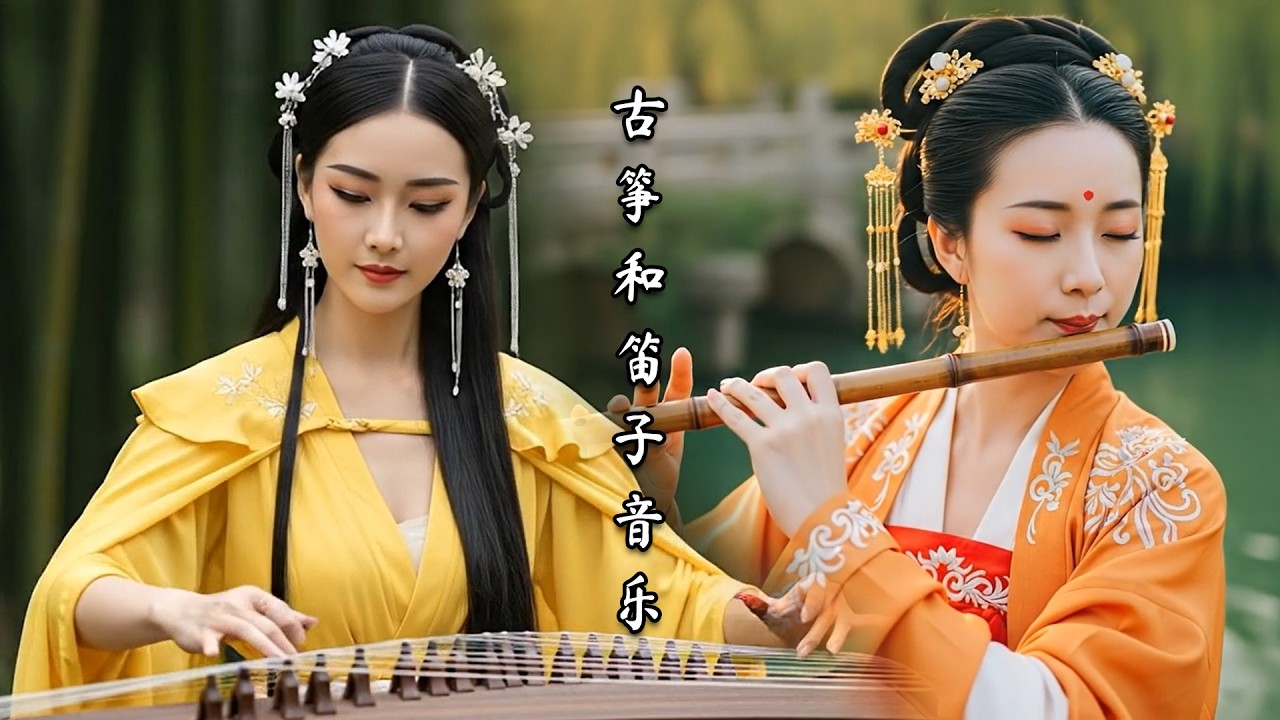 Beautiful Traditional Chinese Relaxation Music | Calming Guzheng & Bamboo Flute
