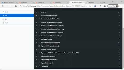 Databricks Dev Ops GitHub Action   Deploy Databricks Artifacts