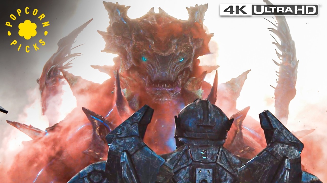 Pacific Rim Side View Mega Kaiju Destroys Jaegers (full scene) | Pacific Rim Uprising 4K HDR ...