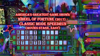 Wheel of Fortune (2017) - Classic Mode Speedrun (Movies Stage, Easy)