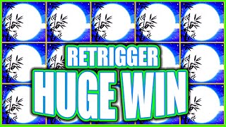 OMG This is The Craziest RETRIGGER Back 2 Back Bonus You Will Ever See! Autumn Moon Dragon Link Slot