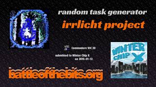 irrlicht project - random task generator [Commodore VIC 20]