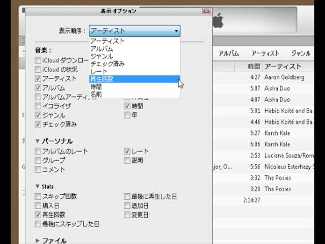 表示形式の設定 Itunesの使い方動画解説 Youtube