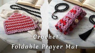 IDN | DIY Tutorial Crochet Rajut Sajadah Kepala Mini Lipat Cantik & Simpel