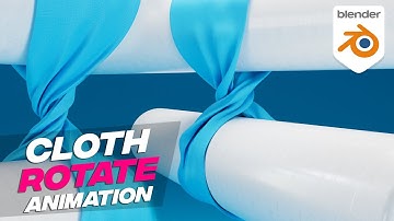 Blender Tutorial - Rotate Cloth Simulation | Blender Tutorial for Beginners