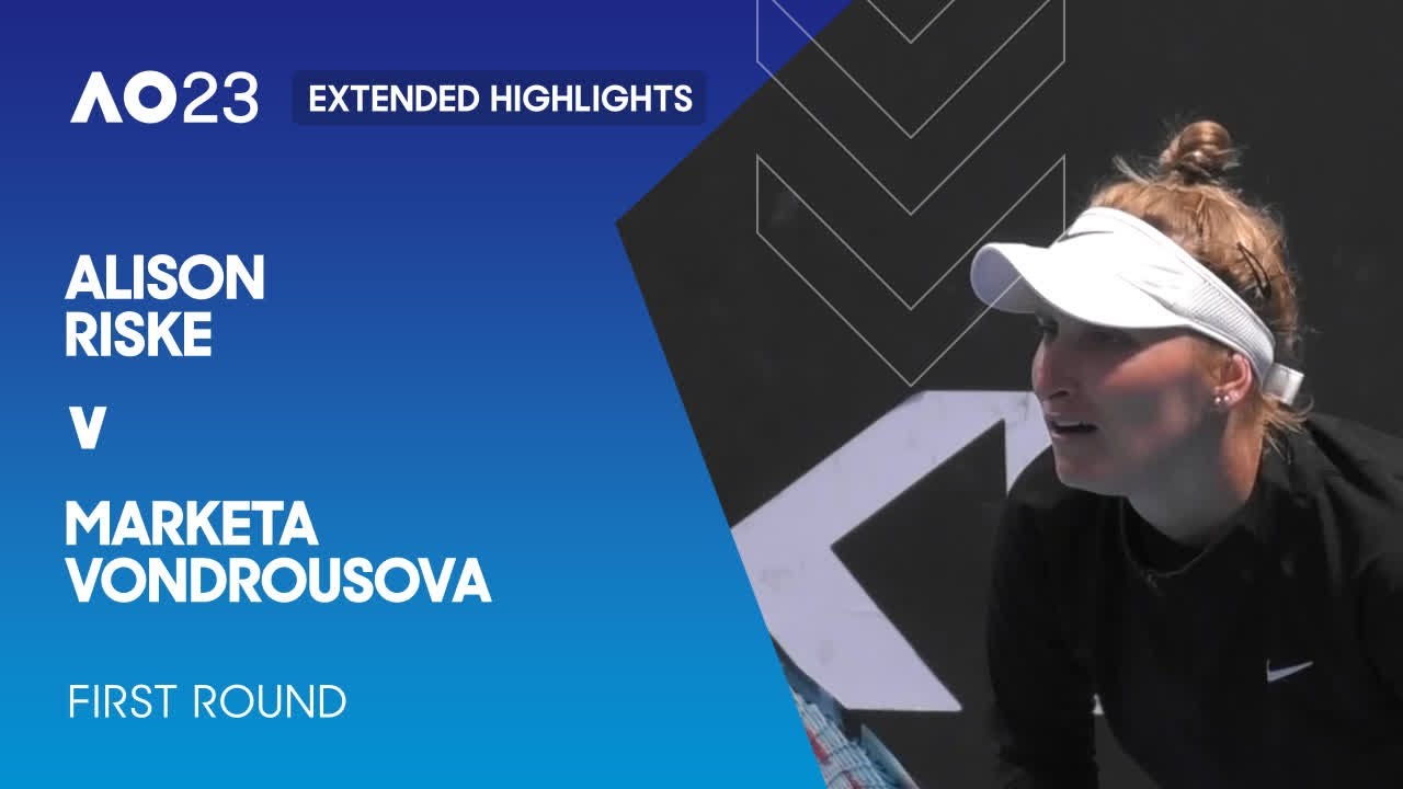 Alison Riske v Marketa Vondrousova Extended Highlights | Australian Open 2023 First Round