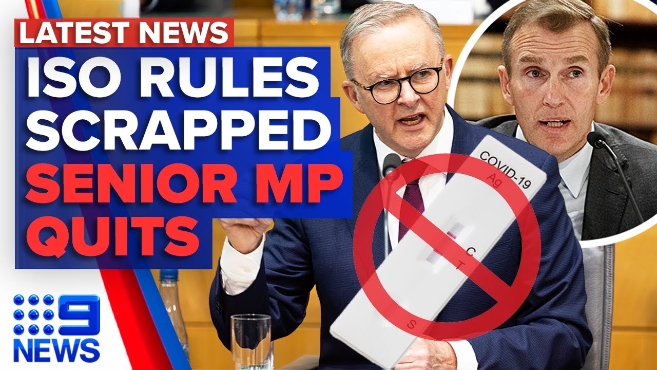 Covid isolation rules scrapped, MP Rob Stokes to quit politics | 9 News Australia