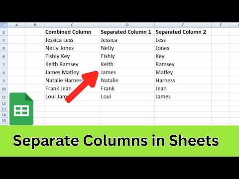 How To Separate Texts in Columns In Google Sheets | Split Data Into Different Columns