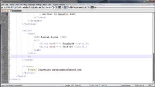 HTML5 and CSS3 beginners tutorial 36   creating a website layout part 3
