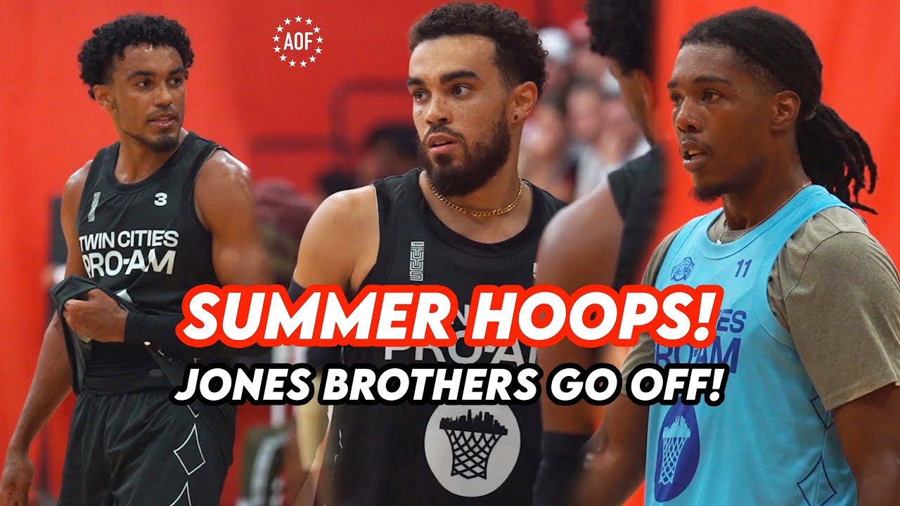 Tyus & Tre Jones Put On A SHOW In Pro-Am Game!! NBA Hoopers Were Going At It!🍿