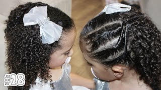 Penteado Infantil para DAMINHA ou NOIVINHA com cabelo cacheado #28 | Sr. e  Sra. Martinez - thptnganamst.edu.vn