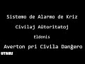 Mini EAS: Civil Danger Warning in Esperanto