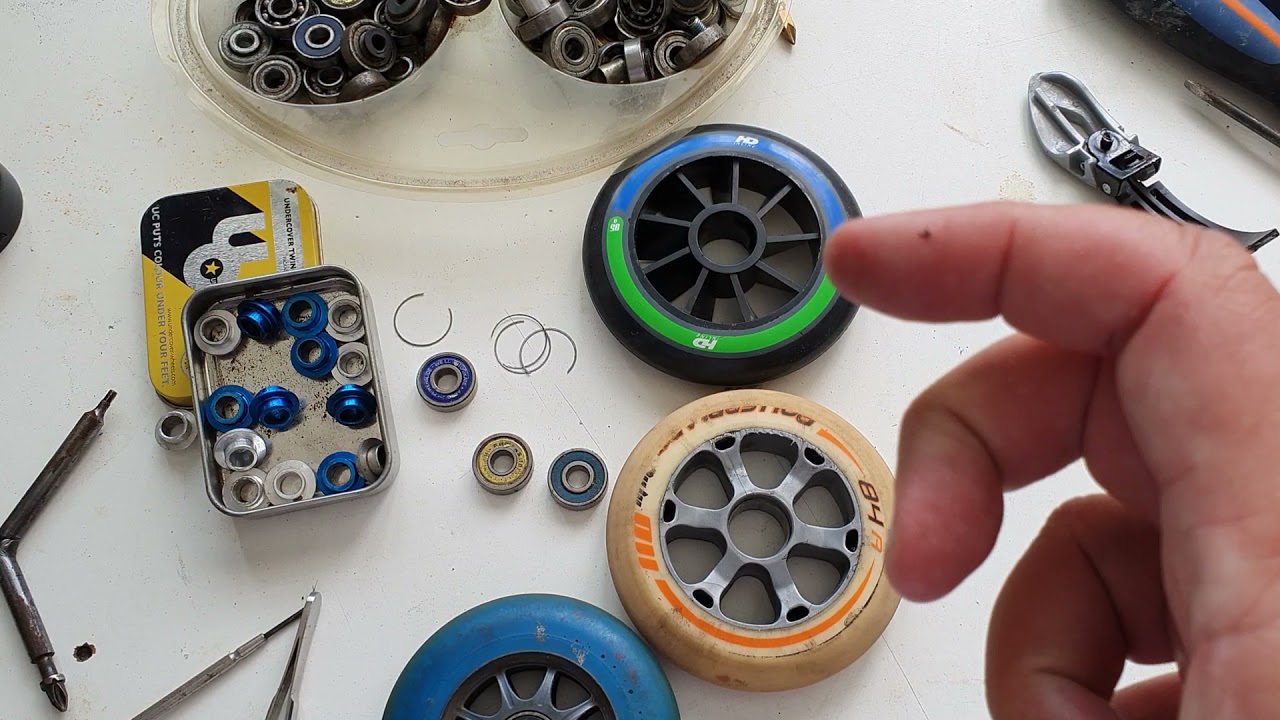 ajustando rolamentos e espaçadores com folga