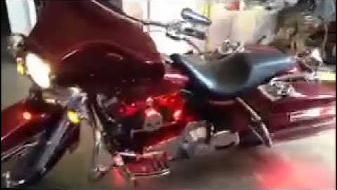 LED Stingerz strips on a Harley Davidson Electra Glide