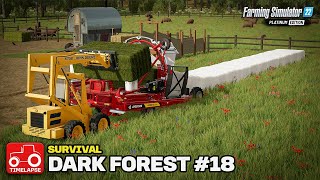 WRAPPING UP THE LAST CUT!! (Dark Forest Survival) FS22 Timelapse # 18