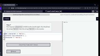 freeCodeCamp Learn Introductory JavaScript by Building a Pyramid Generator Part 7