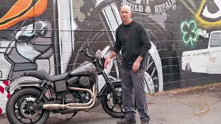 BungKing Crash Bar (California Side Plate) on a 01 Dyna