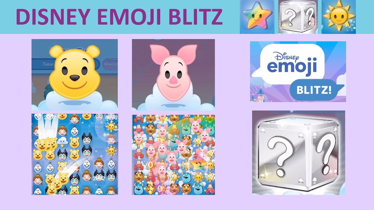 Disney Emoji Blitz Pooh And Piglet Silver Box Emoji Power Gameplay 