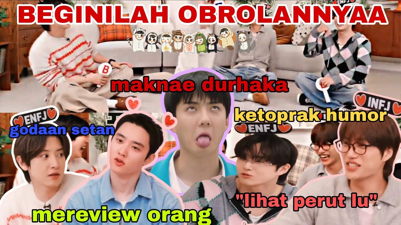 EXO DENGAN OBROLAN GILANYA | EXO FUNNY MOMENTS