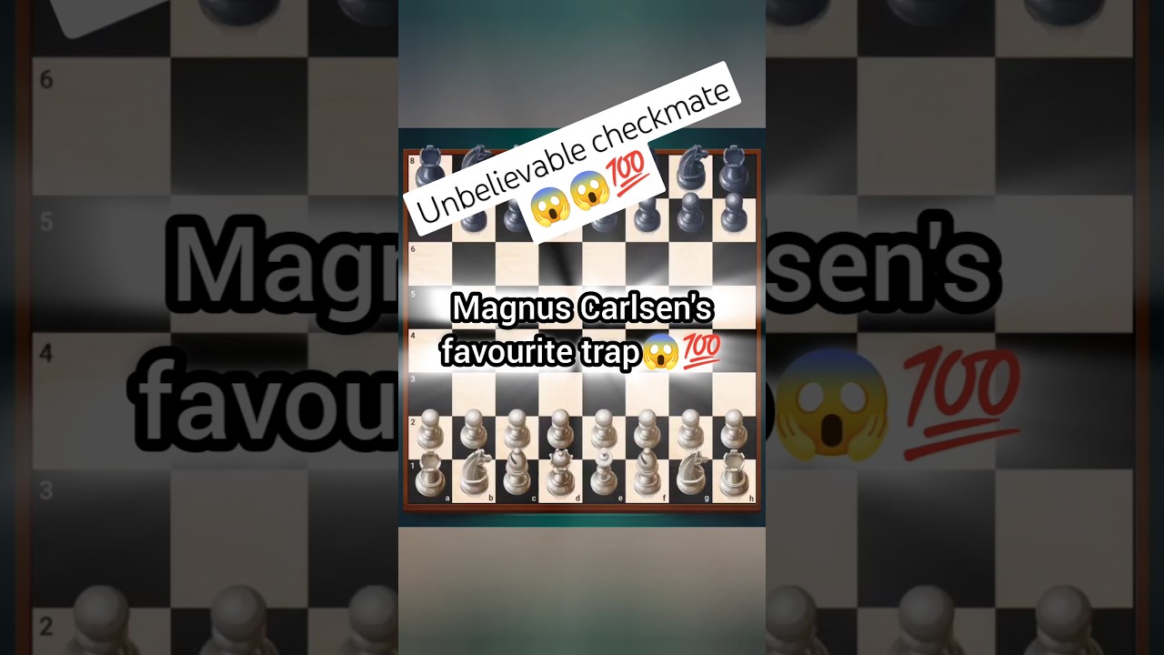Magnus carlsen trap😱💯 | Unbelievable checkmate| 