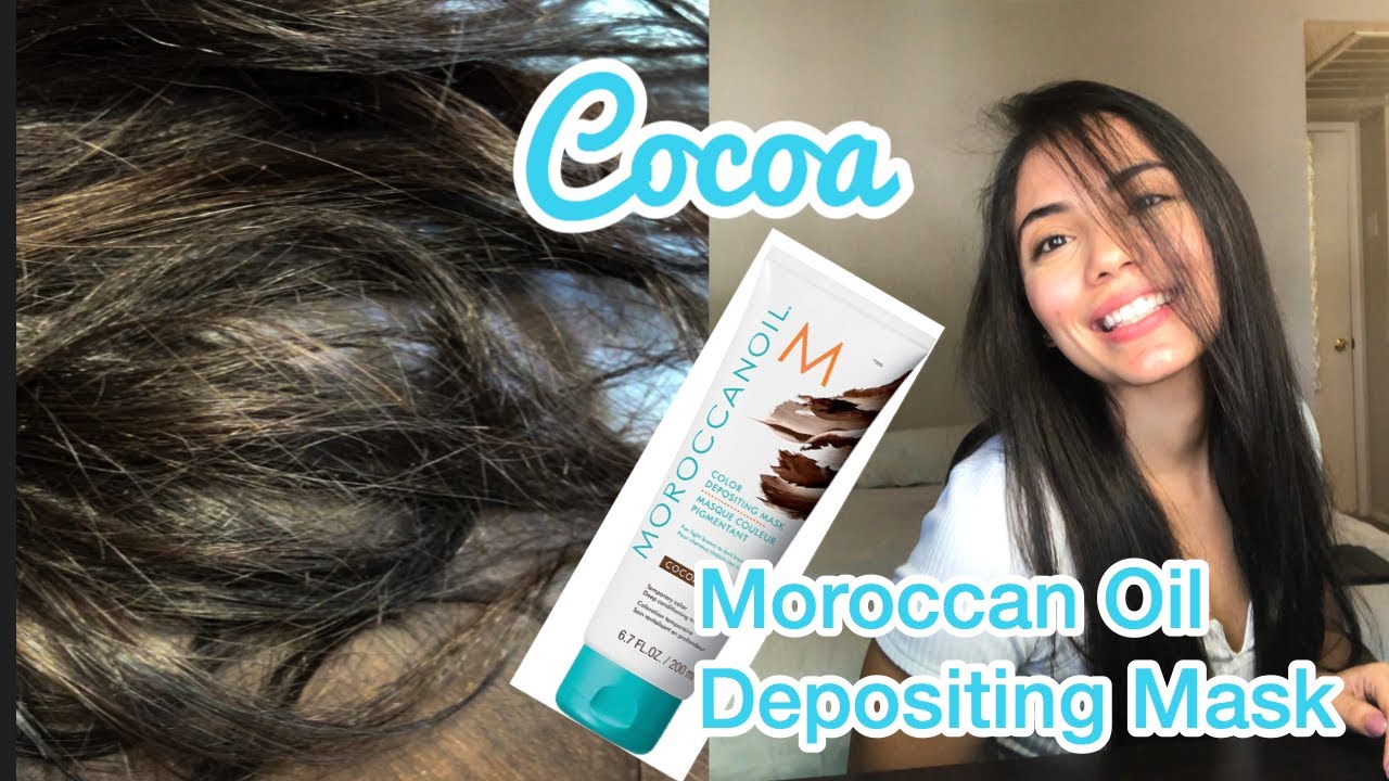 Cocoa Shade Brunette Review (Before MoroccanOil Color Mask|Tratamiendo Profundo en Casa - YouTube