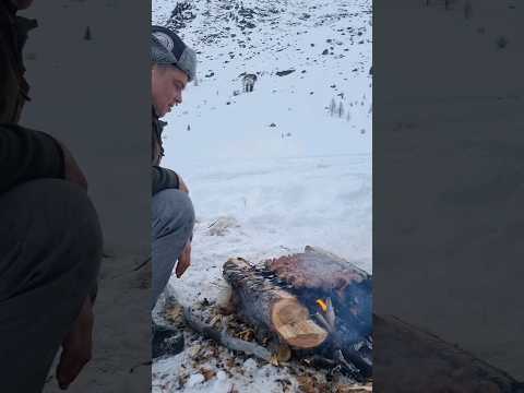 Рыбалка, а ужин по расписанию. Где-то то в горах Алтая #шашлык #Алтай #отдых #туризм #шашлындос