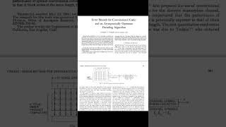 The Viterbi Algorithm (1967) - Case Study #sequence #markov #dynamicprogramming #speech #decoder