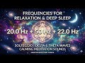 Pure tone frequencies 20Hz + 22Hz + 50Hz for a state of deep somatic stimulation