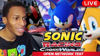 Playing With Viewers Sonic Racing CrossWorlds Open Beta Test | Live Stream