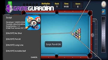 8 Ball Pool 55.7.0 Hack | Lua Game Guardian Script v1.2