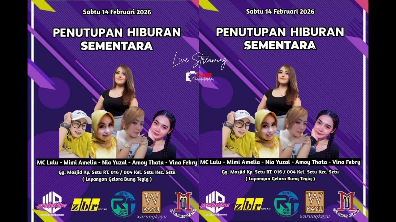 LIVE  WB Music|| Sabtu ,14 Februari 2026 ||Gg.Masjid Kp.Setu Kelurahan Setu Tangerang Selatan(MALAM)