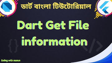 Get File Information | Dart File Handling | Dart & Flutter Bangla Tutorial | Coding with Mamun