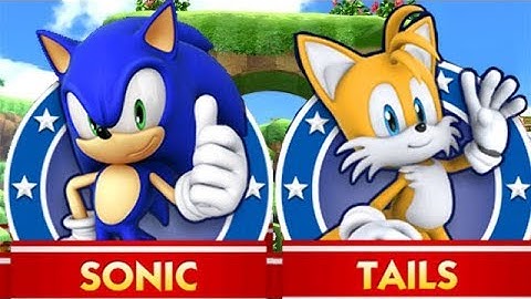 Sonic Dash Sonic vs Tails