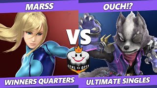 GOML NA Circuit Finale SSBU - Marss (ZSS) Vs. Ouch!? (Wolf) Smash Ultimate Winners Quarters