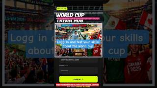World Cup 2026 Quiz https://football-trivia-hub-5.preview.emergentagent.com/login ⚽🏆 #WorldCup2026