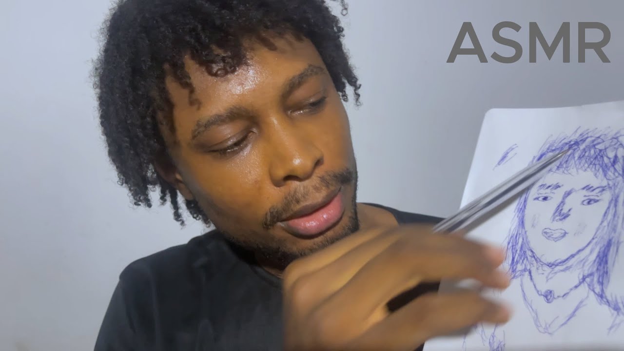 ASMR Let Me Draw Your Face | Mouth Sounds & Hand Movements