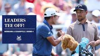 Xander Schauffele and Collin Morikawa Tee Off for the Final Round! | 2024 PGA Championship