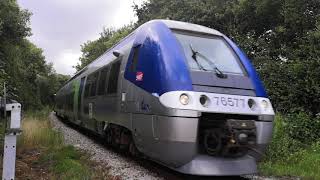 TER Normandie X 76577 passing PN 86, Houlgate 10/07/20