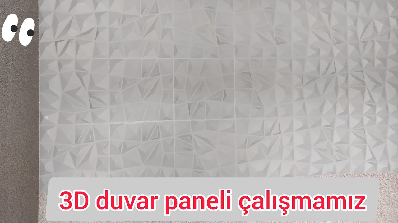 3D duvar paneli çalışmamız (Our 3D wall panel work) 3D duvar paneli nasıl yapılır.