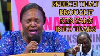 PST DORCAS BREAK SILENCE OVER RAILA'S DEATH WITH EMOTIONAL SPEECH THAT HAS TOUCHES KENYANS HEARTS