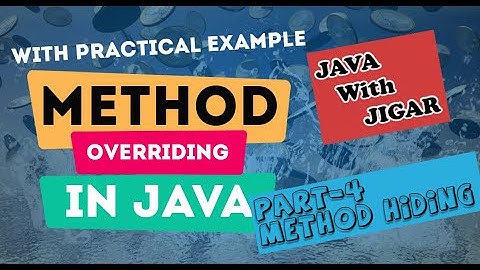 Static method overriding in Java Method Hiding