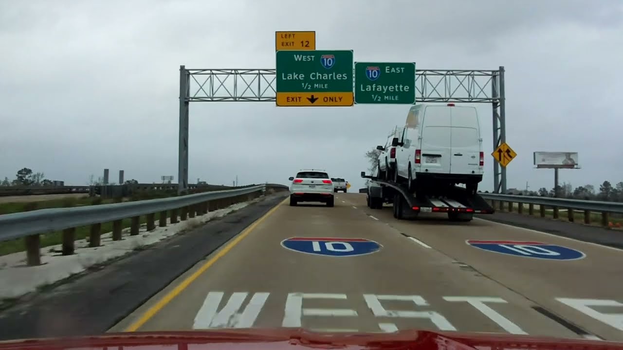Lake Charles Bypass (Interstate 210) eastbound