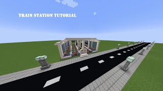 How to build a Train Station in Minecraft / Tutorial